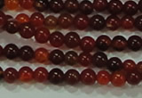 CTG39 15.5 inches 2mm round grade B tiny red agate beads wholesale