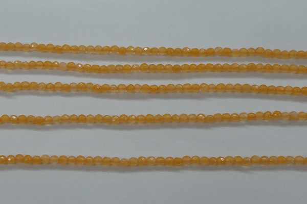 CTG407 15.5 inches 2mm faceted round tiny dyed candy jade beads