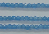 CTG409 15.5 inches 2mm faceted round tiny dyed candy jade beads