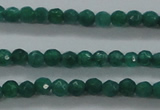 CTG414 15.5 inches 2mm faceted round tiny dyed candy jade beads