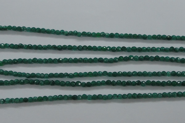 CTG414 15.5 inches 2mm faceted round tiny dyed candy jade beads