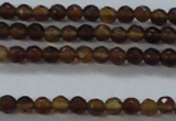 CTG425 15.5 inches 2mm faceted round tiny agate gemstone beads