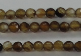 CTG427 15.5 inches 3mm faceted round tiny agate gemstone beads