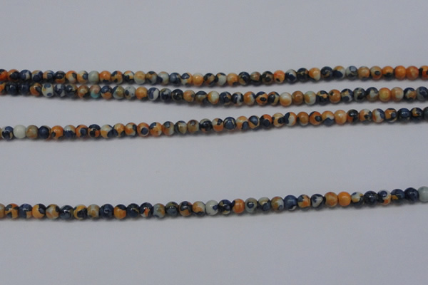 CTG452 15.5 inches 3mm round tiny dyed rain flower stone beads