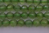 CTG512 15.5 inches 4mm faceted round tiny green apatite beads