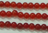 CTG52 15.5 inches 2mm round grade AA tiny red agate beads wholesale