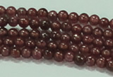 CTG53 15.5 inches 2mm round grade AA tiny garnet beads wholesale