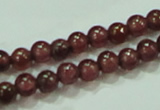 CTG54 15.5 inches 2mm round grade A tiny garnet beads wholesale