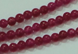 CTG57 15.5 inches 2mm round tiny dyed white jade beads wholesale