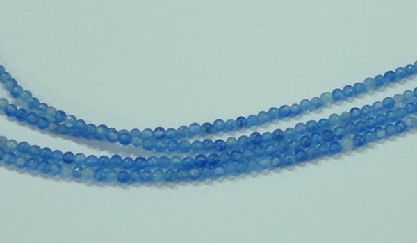 CTG62 15.5 inches 2mm round tiny dyed white jade beads wholesale