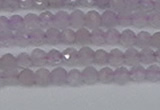 CTG622 15.5 inches 3mm faceted round lavender amethyst beads