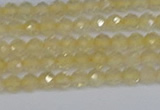 CTG624 15.5 inches 3mm faceted round citrine gemstone beads