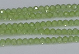 CTG629 15.5 inches 2mm faceted round peridot gemstone beads