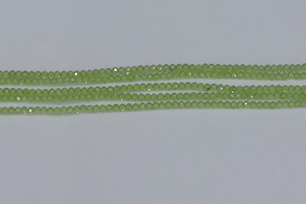 CTG630 15.5 inches 3mm faceted round peridot gemstone beads