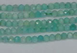 CTG647 15.5 inches 2mm faceted round Peru amazonite beads