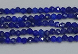 CTG649 15.5 inches 2mm faceted round lapis lazuli gemstone beads