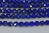 CTG650 15.5 inches 3mm faceted round lapis lazuli gemstone beads