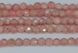 CTG654 15.5 inches 3mm faceted round Argentina rhodochrosite beads