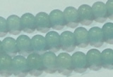 CTG66 15.5 inches 3mm round tiny dyed white jade beads wholesale