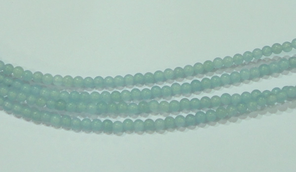 CTG66 15.5 inches 3mm round tiny dyed white jade beads wholesale