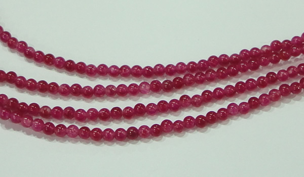 CTG68 15.5 inches 3mm round tiny dyed white jade beads wholesale