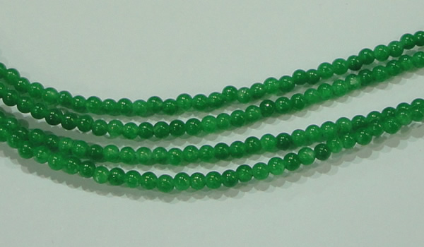 CTG69 15.5 inches 3mm round tiny dyed white jade beads wholesale