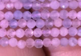 CTG710 15.5 inches 2mm faceted round tiny morganite beads