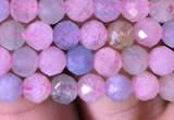 CTG713 15.5 inches 5mm faceted round tiny morganite beads