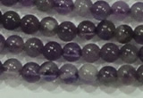 CTG72 15.5 inches 3mm round grade AB tiny amethyst beads wholesale