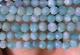 CTG764 15.5 inches 2mm faceted round tiny amazonite gemstone beads