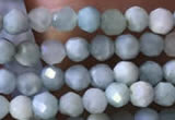 CTG769 15.5 inches 3mm faceted round tiny larimar gemstone beads