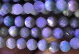 CTG776 15.5 inches 4mm faceted round tiny amazonite beads wholesale