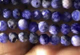 CTG779 15.5 inches 3mm faceted round tiny sodalite beads wholesale