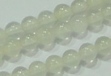 CTG79 15.5 inches 3mm round tiny white chalcedony beads wholesale