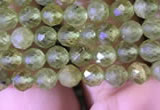 CTG813 15.5 inches 4mm faceted round tiny prehnite beads