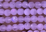 CTG831 15.5 inches 3mm faceted round tiny white moonstone beads