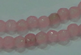 CTG86 15.5 inches 3mm faceted round tiny dyed white jade beads wholesale