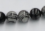 CTJ03 16 inches 14mm round black water jasper beads wholesale