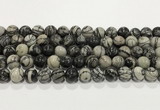 CTJ413 15.5 inches 10mm round black water jasper gemstone beads wholesale