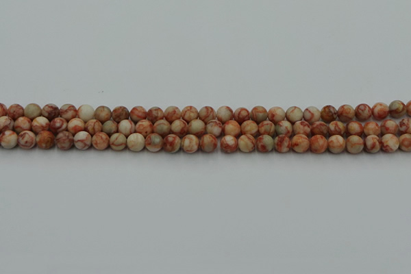 CTJ700 15.5 inches 4mm round red net jasper beads wholesale