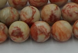 CTJ703 15.5 inches 10mm round red net jasper beads wholesale