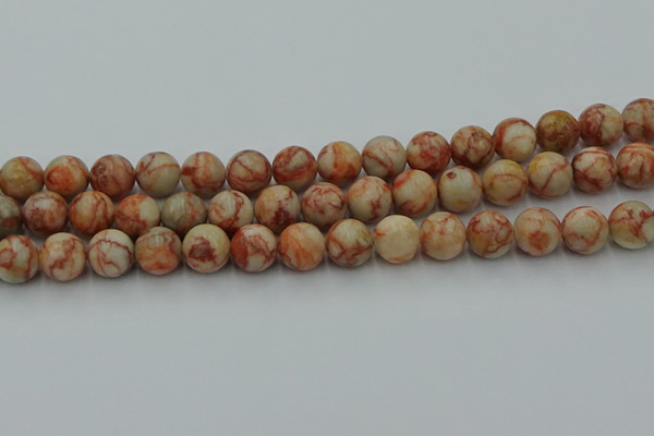 CTJ703 15.5 inches 10mm round red net jasper beads wholesale