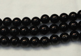 CTO101 15.5 inches 6mm round natural black tourmaline beads