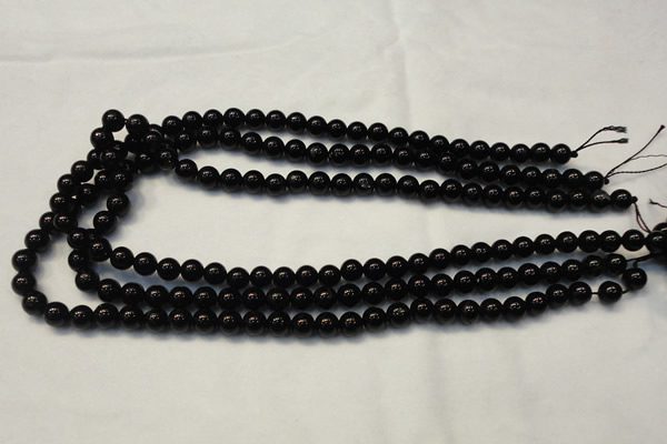 CTO101 15.5 inches 6mm round natural black tourmaline beads