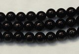 CTO102 15.5 inches 8mm round natural black tourmaline beads