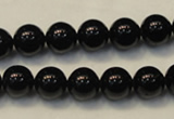 CTO103 15.5 inches 10mm round natural black tourmaline beads