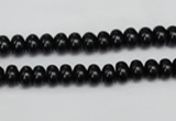 CTO117 15.5 inches 5*8mm rondelle black tourmaline beads