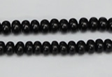 CTO119 15.5 inches 7*11mm rondelle black tourmaline beads