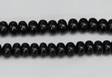 CTO120 15.5 inches 8*12mm rondelle black tourmaline beads