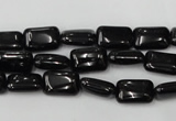 CTO124 15.5 inches 8*12mm rectangle black tourmaline beads